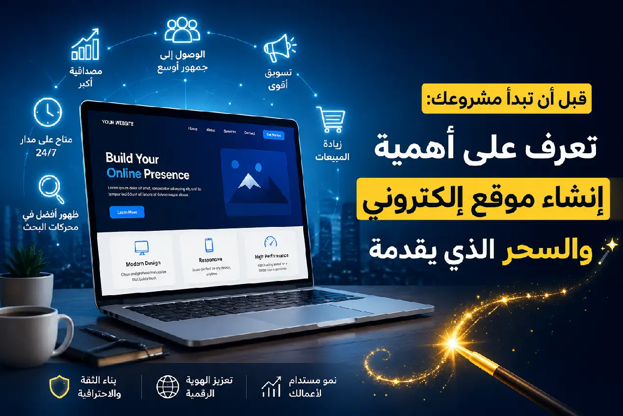 قبل أن تبدأ مشروعك: تعرف على اهمية انشاء موقع الكتروني والسحر الذي يقدمه