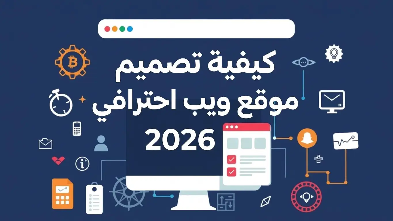 كيفية تصميم موقع الكتروني احترافي في 2026.