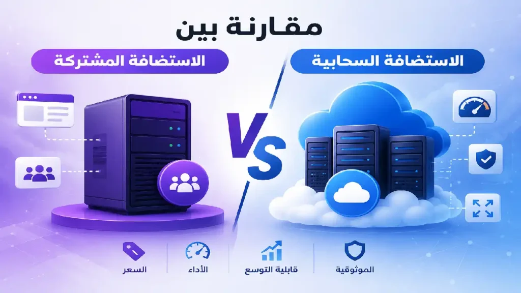 Comparison between shared hosting and cloud hosting